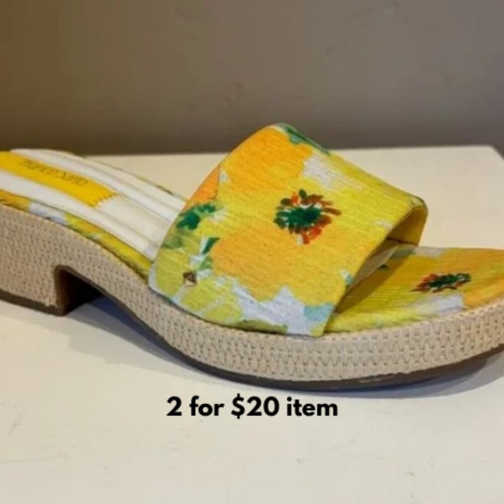 Vibrant Yellow and Green Espadrilles with Minimalist Design